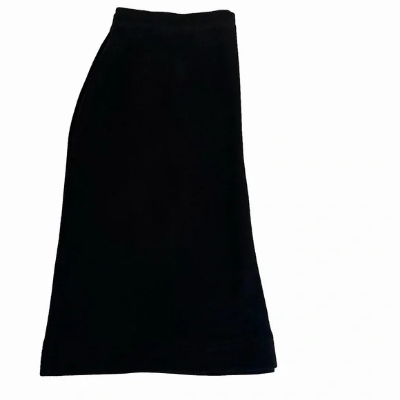 Dressbarn Black A-Line Elastic Waistband Heavy Knit Sweater Skirt Size 18 - Picture 5 of 6